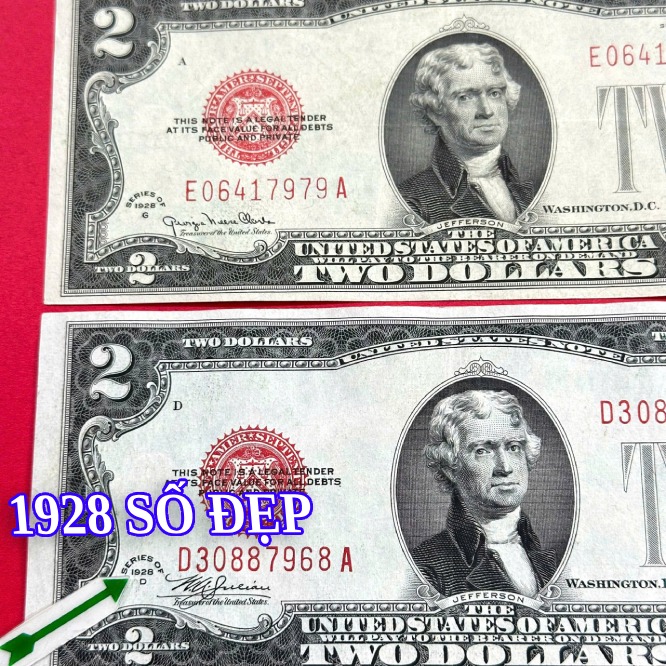 2 usd 1928 số đẹp Vip