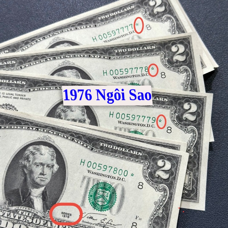 2 đô 1976 seri ngôi sao