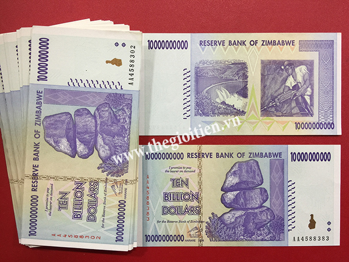 Tiền zimbabwe 10 TỶ