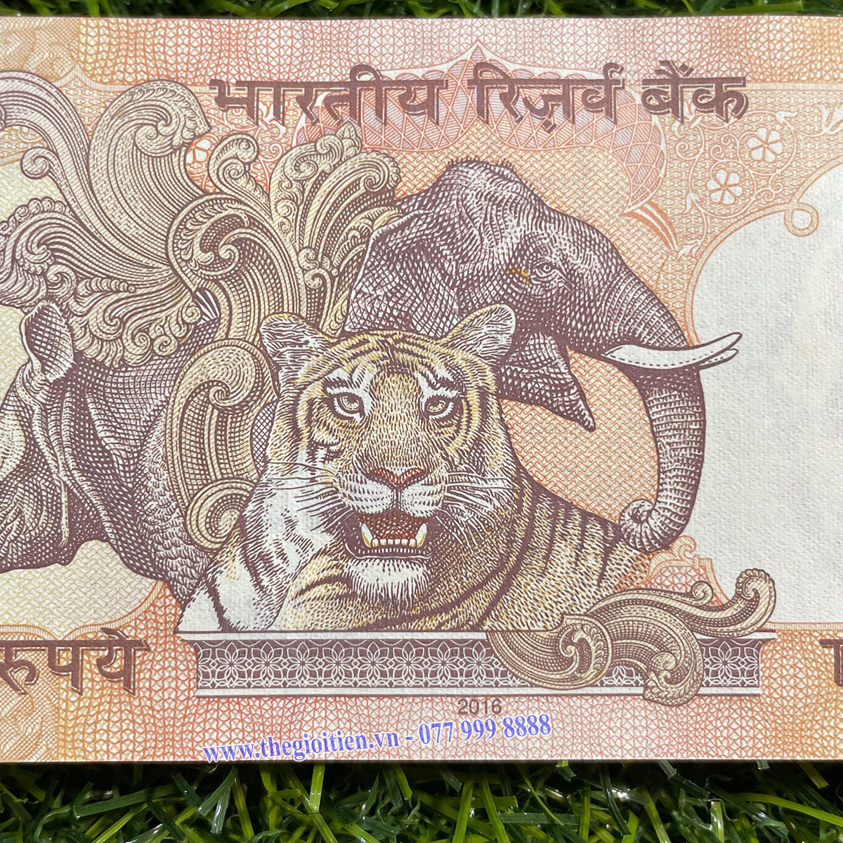 tiền con hổ ấn độ 10 rupees