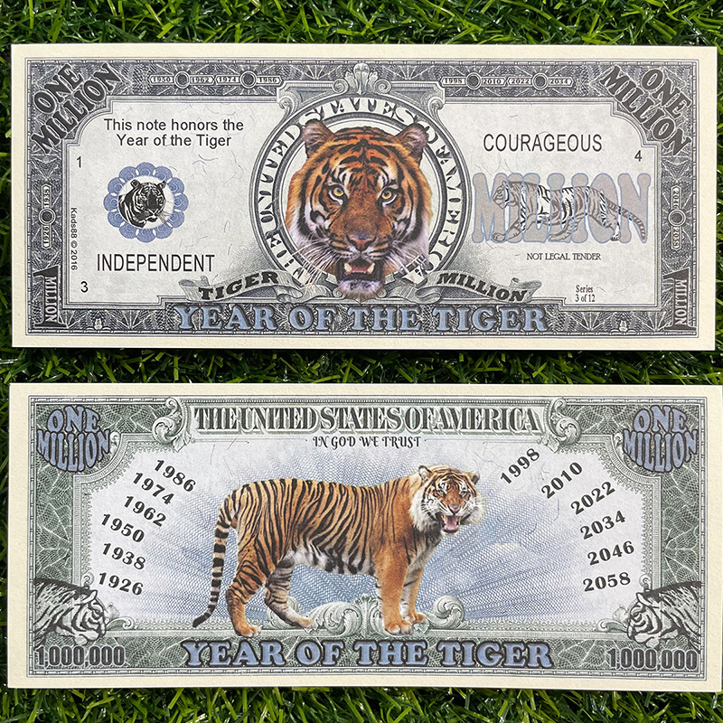tiền 1 triệu usd con hổ